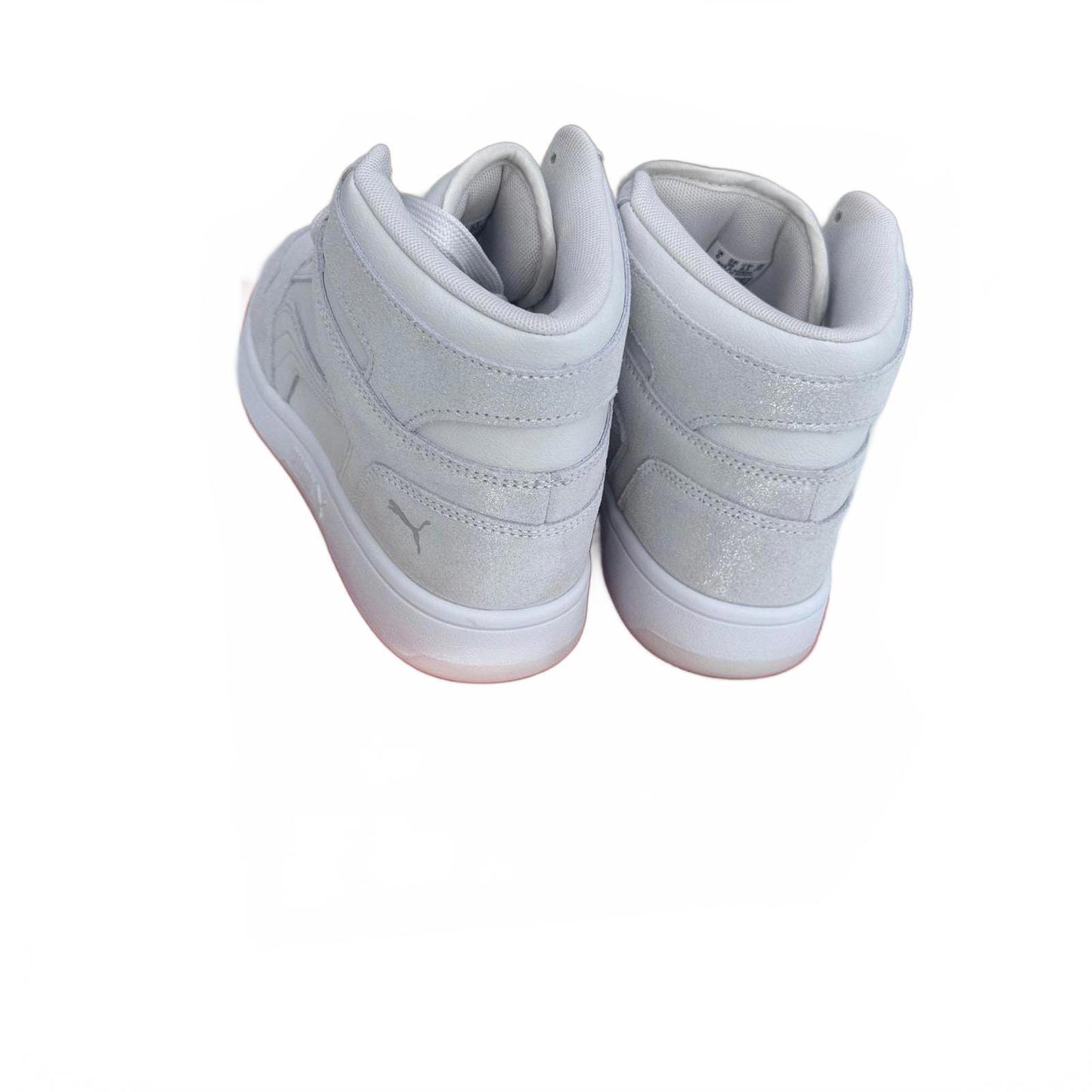 Puma High-Top Sneakers in Light Gray