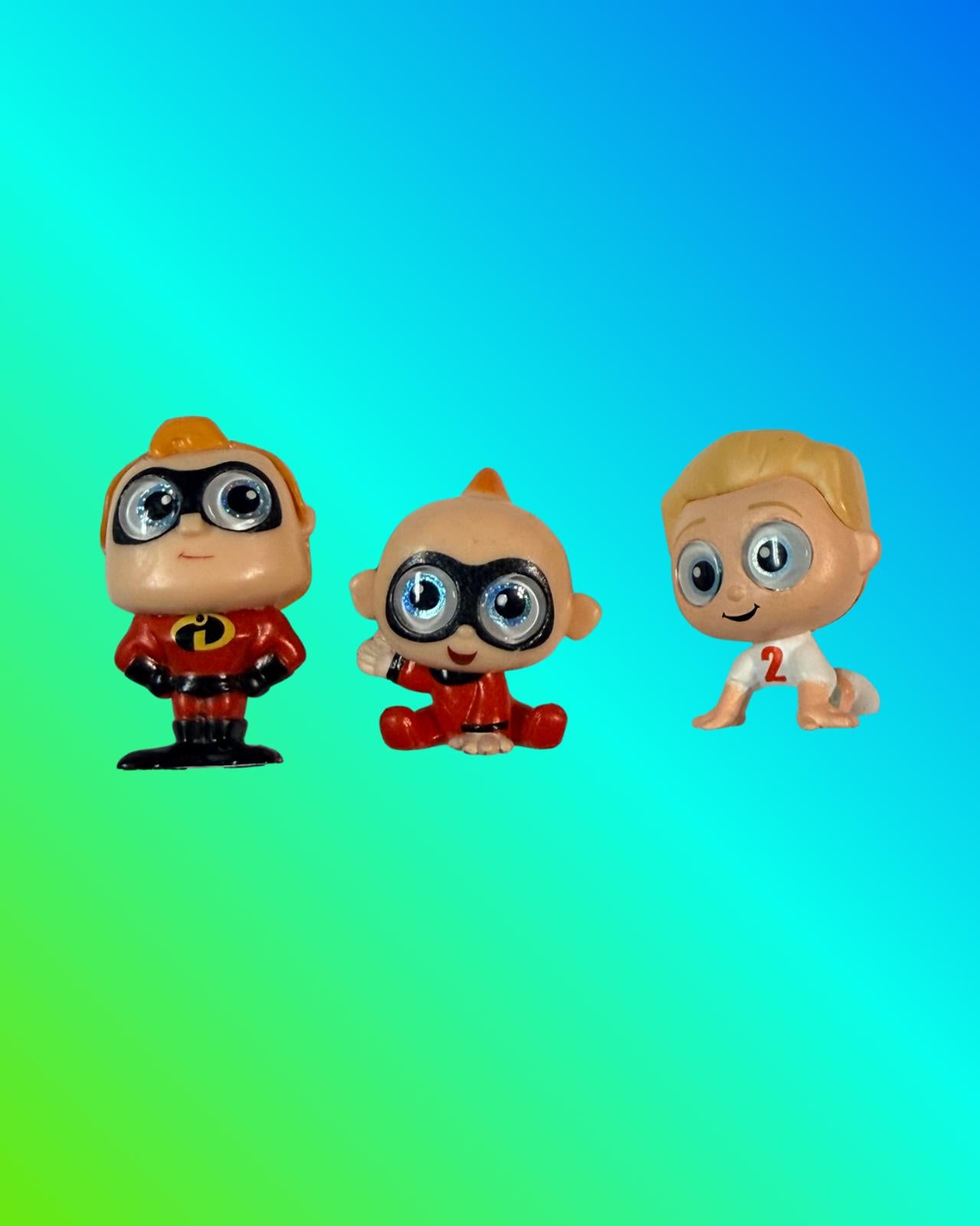 Disney Doorables Incredibles Lot - Mr. Incredible, Baby Jack-Jack, Dash #2 Rare
