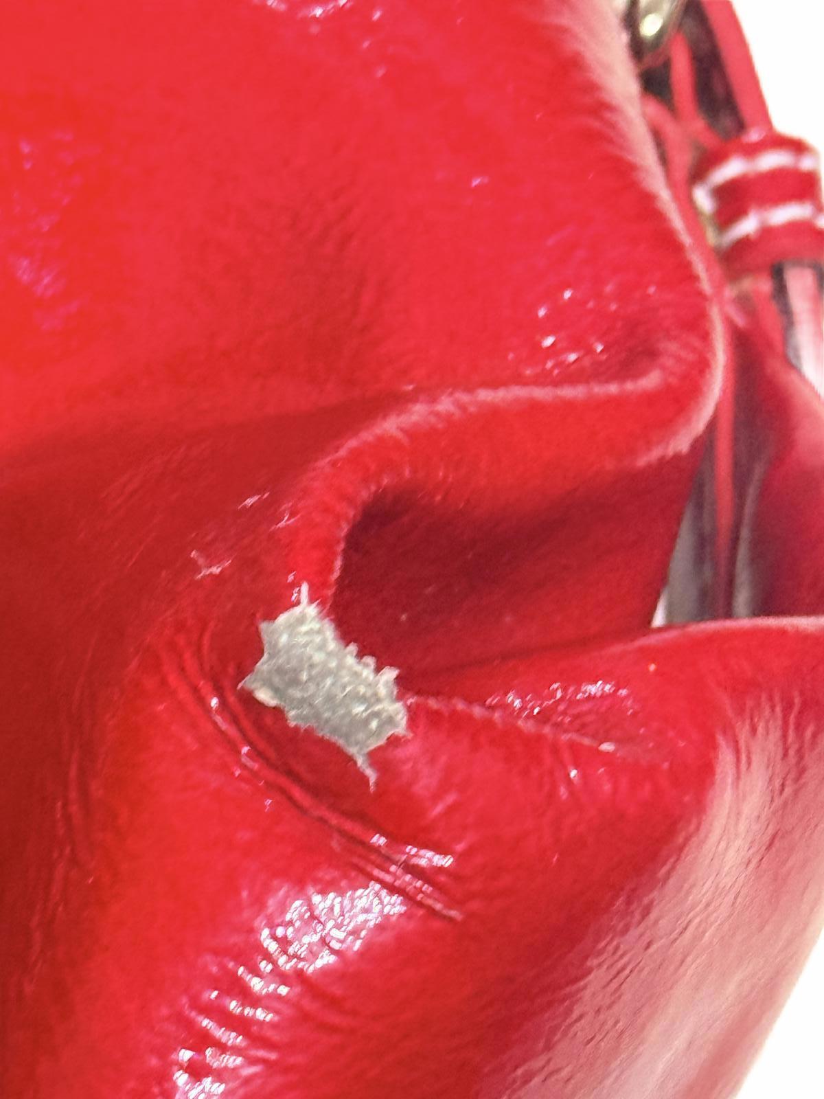 Dooney & Bourke Red Patent Leather Shoulder Bag