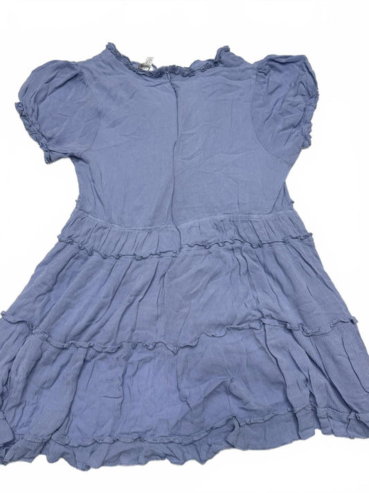 JustLily XL Light Blue Ruffle Tiered Dress