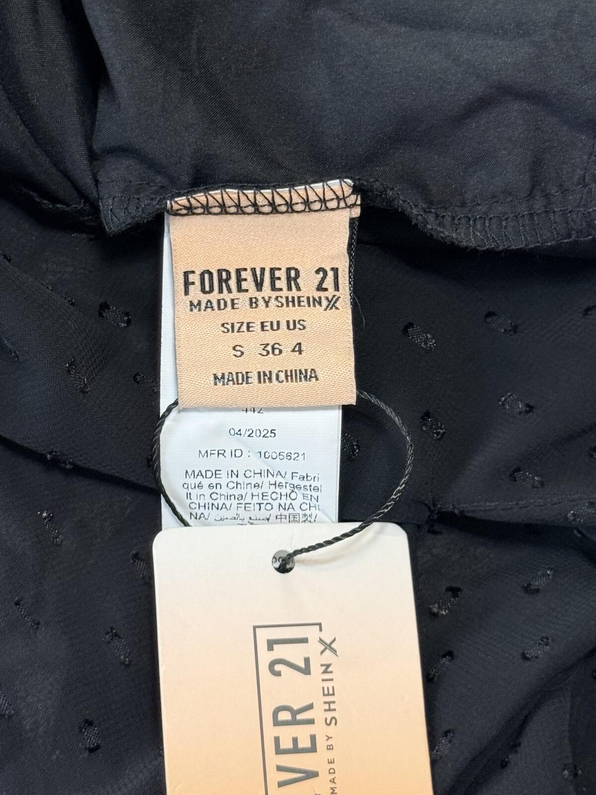 Forever 21 Halter Dress Black Mini Sleeveless Open Back Women’s Size S Small