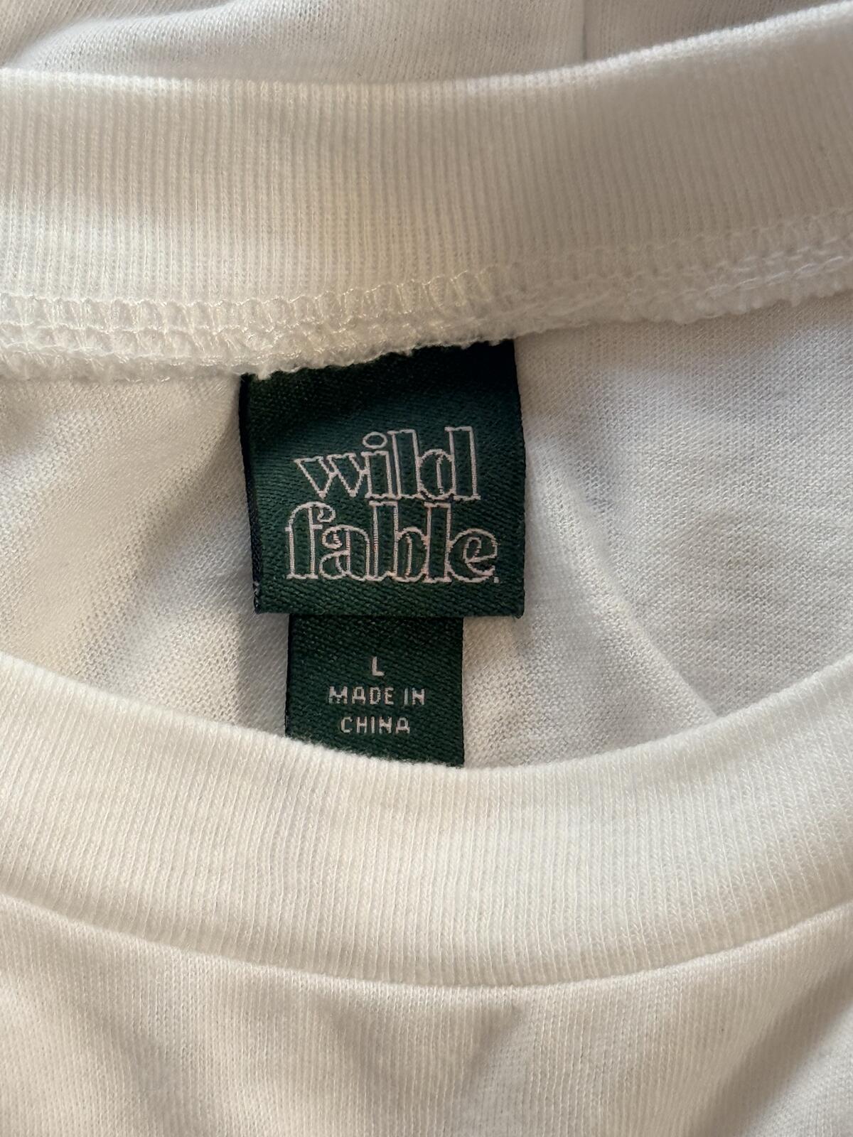 Wild Fable Venice Italy Graphic Tee White Short Sleeve T-Shirt Women’s Size L