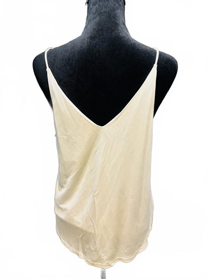 H&M Cream Satin Camisole Top, Size M