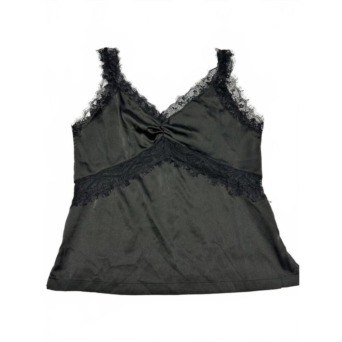 Forever 21 Black Lace Trim Camisole Tank Top