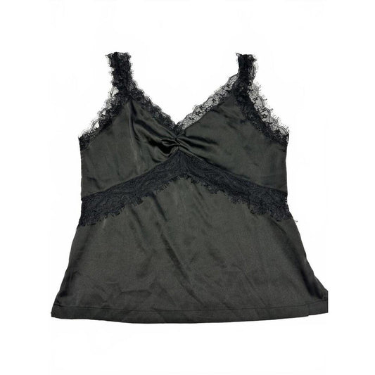 Forever 21 Black Lace Trim Camisole Tank Top