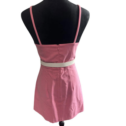 French Connection Women's Pink spaghetti Strap Mini dress Size US 6