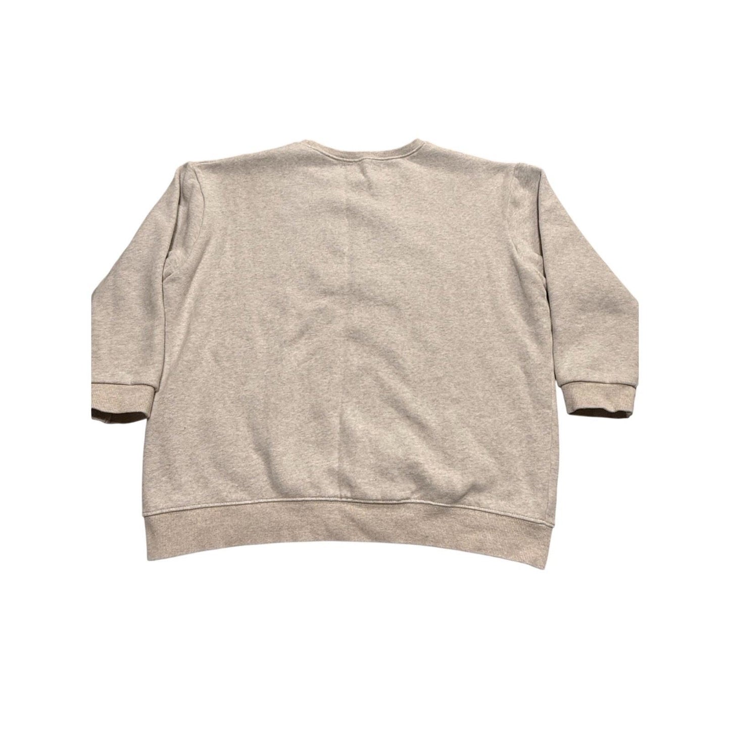 Molly Women’s Gray Crewneck Sweatshirt Swan Applique Long Sleeve Casual Size M