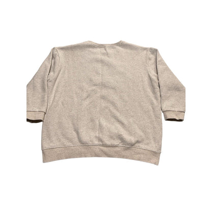 Molly Women’s Gray Crewneck Sweatshirt Swan Applique Long Sleeve Casual Size M