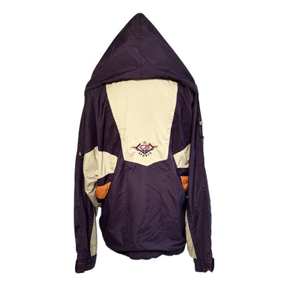 Vintage CB Sports Jacket Men's S Windbreaker Pullover 80s Retro Half Zip