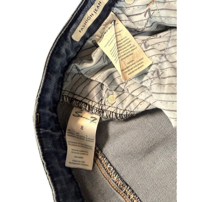 Seven7 jeans womens size 8 bootcut regular fit mid rise blue light wash stretch