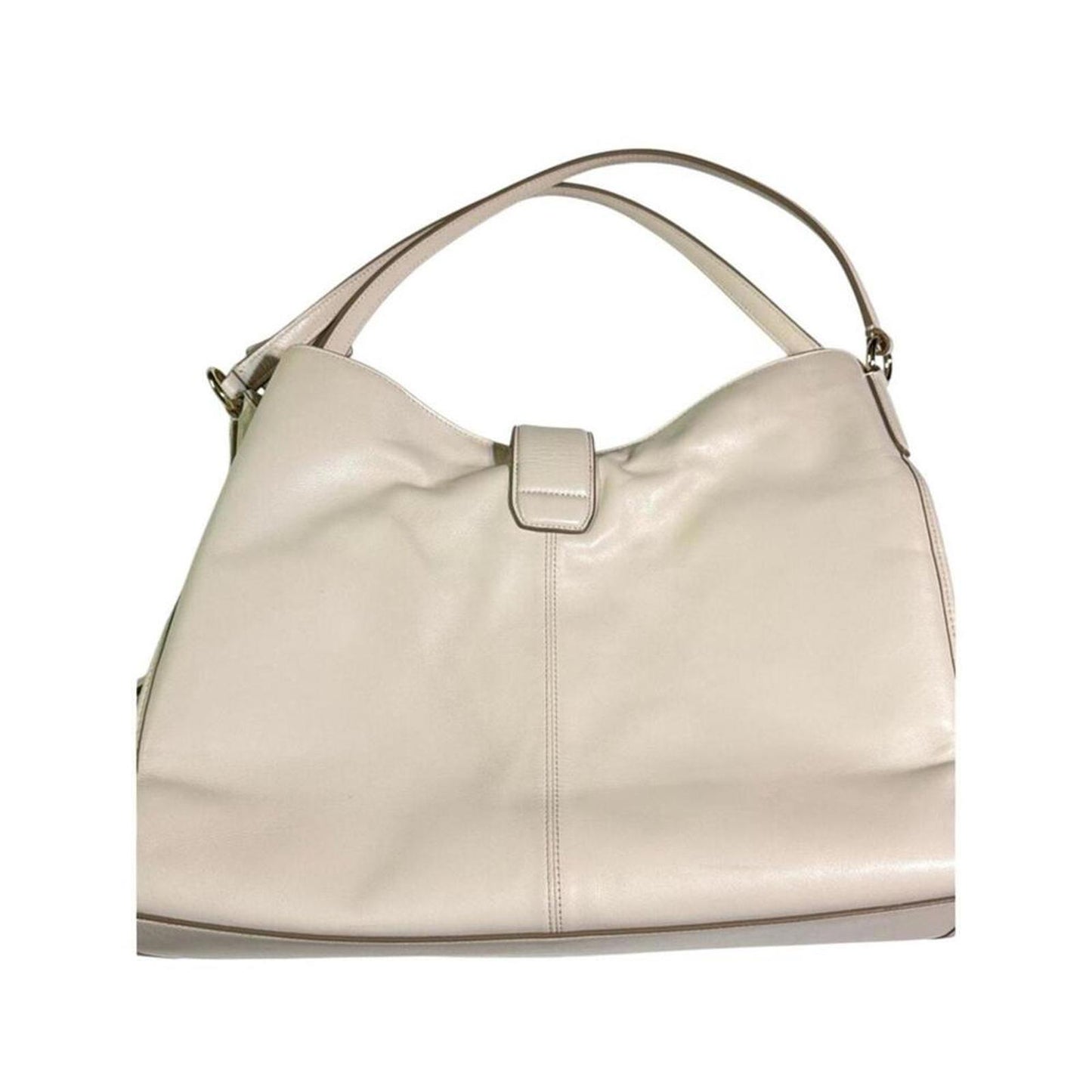 Coach Restored Madison Carlyle Shoulder Bag Cream Leather Gold Hardware ToteHobo