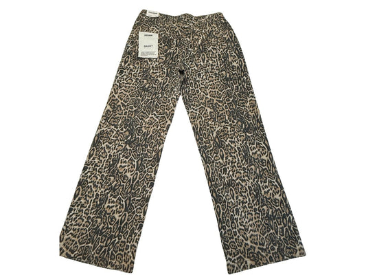 Disclosure Leopard Print Baggy Jeans Women Size 9/29 Wide Leg Y2K NWT Women’s
