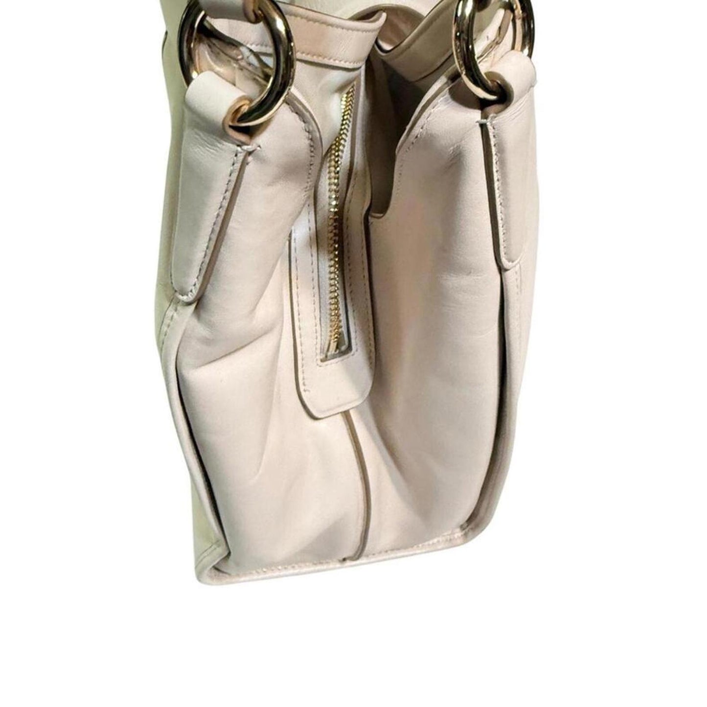 Coach Restored Madison Carlyle Shoulder Bag Cream Leather Gold Hardware ToteHobo