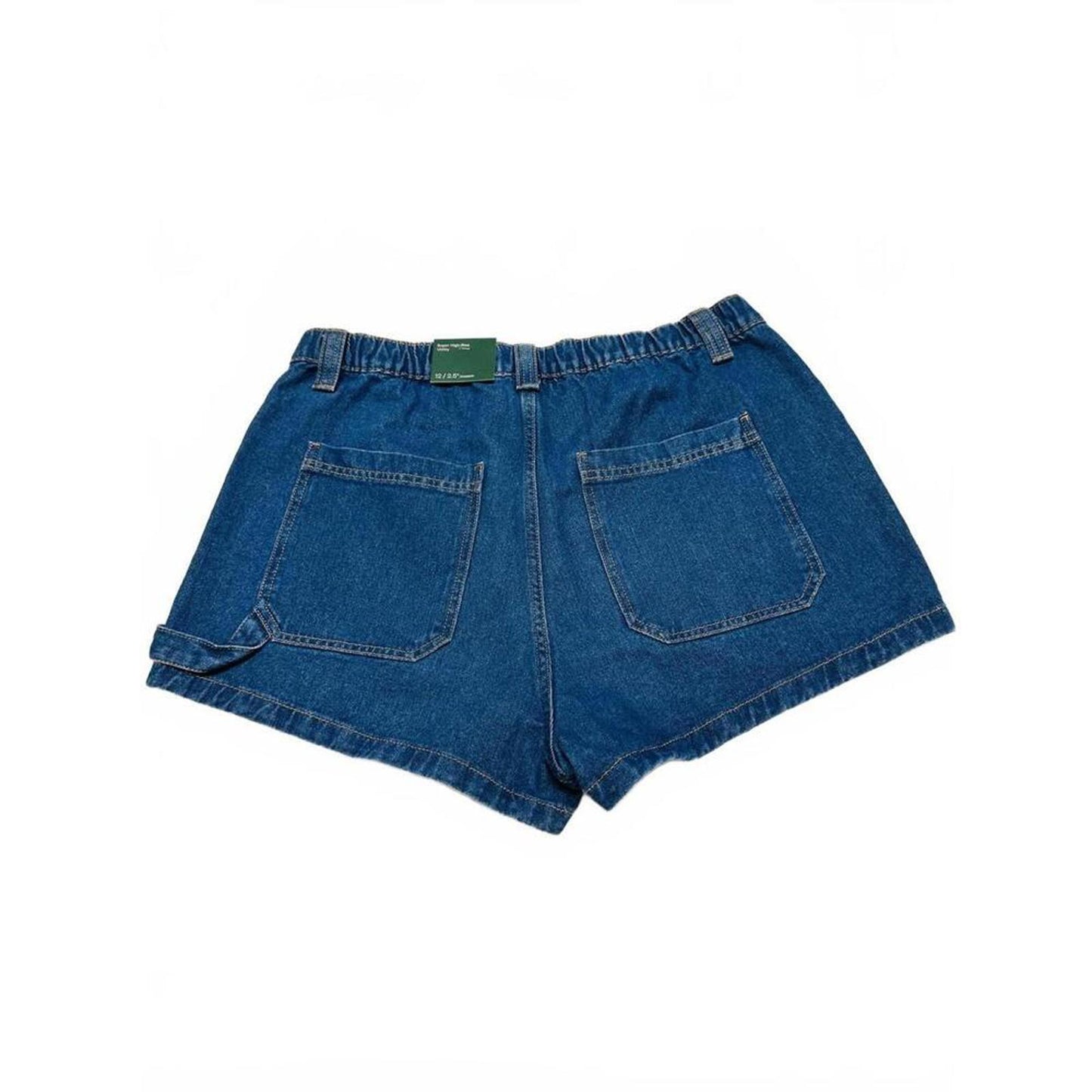 Super High-Rise Utility Denim Shorts - Size 12