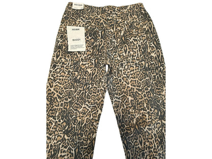 Disclosure Leopard Print Baggy Jeans Women Size 9/29 Wide Leg Y2K NWT Women’s