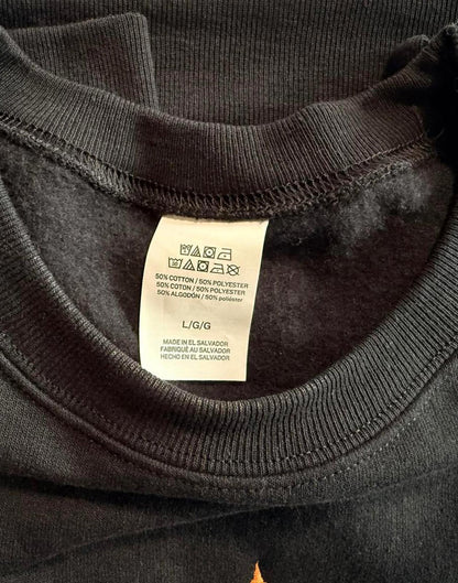 Genius Club Black Crewneck Sweatshirt Large