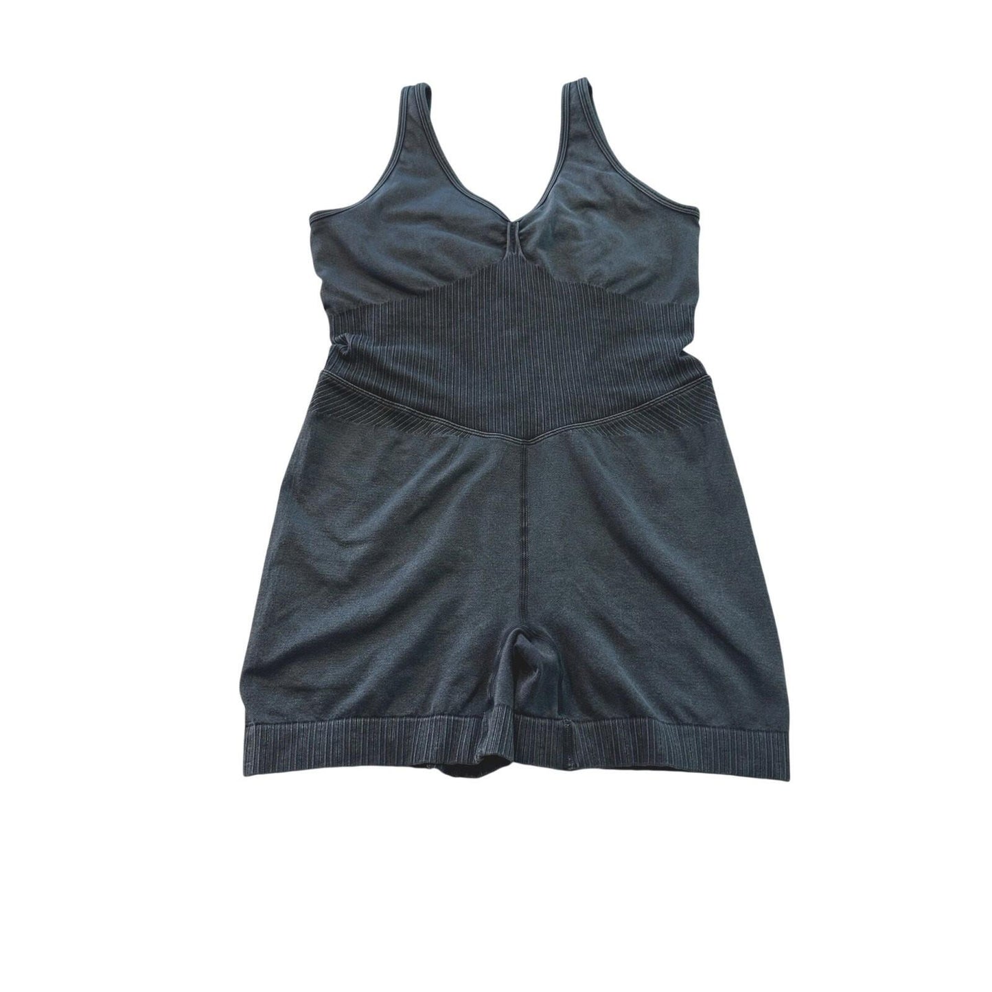 Yoga Bodysuit Gym Play suit by a Joylab Size medium Gray Tank Short Jumpsuit