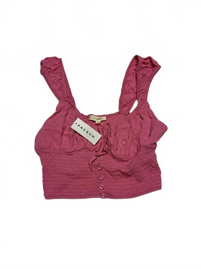 Pacsun Pink Smocked Crop Top XS