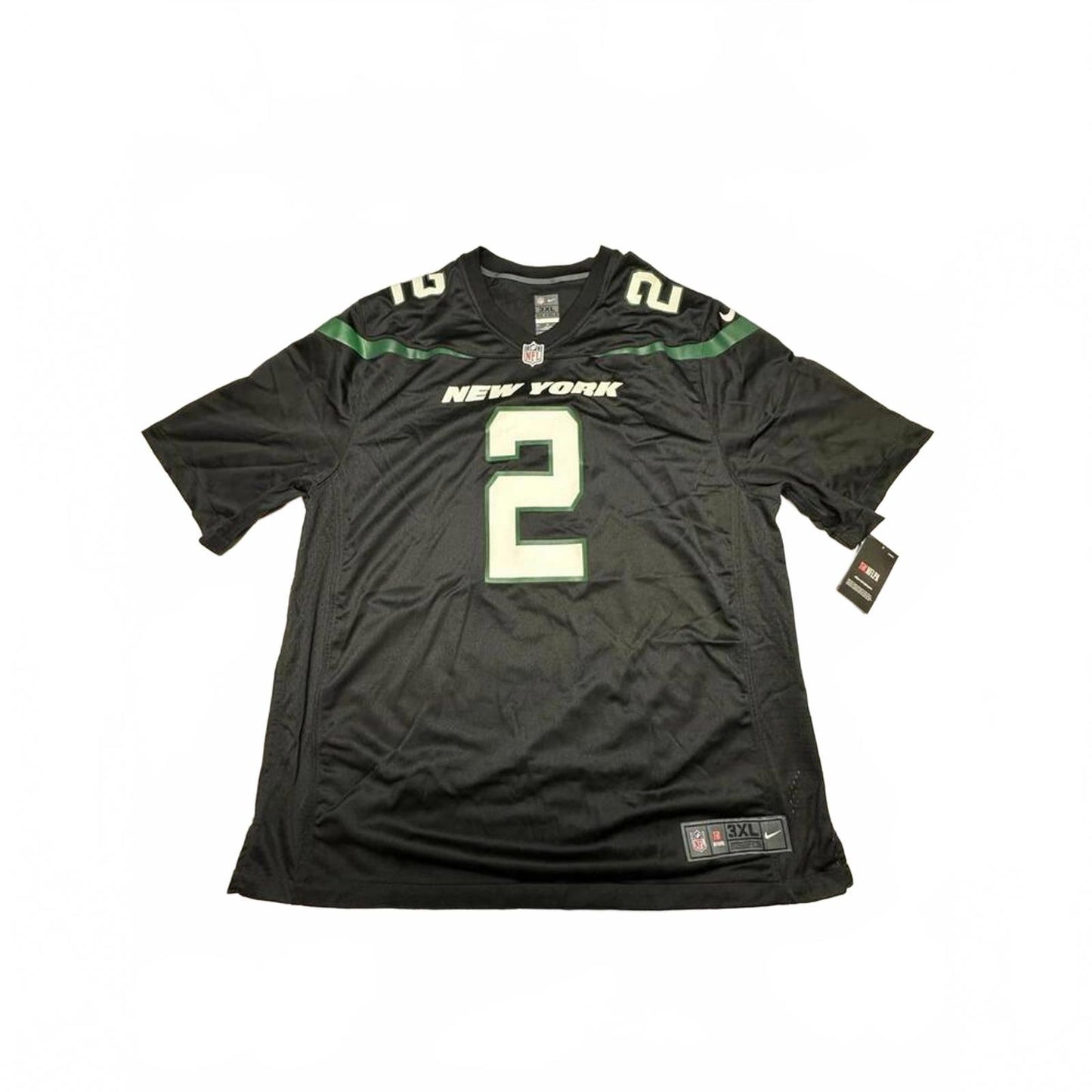 New York Jets NFL Wilson #2 Black Football Jersey 3XL