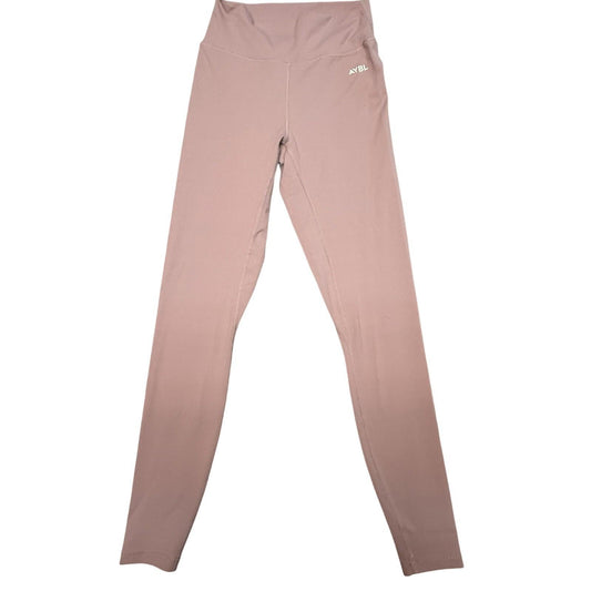 AYBL Women’s High Waist Leggings Size M Pink Blush Gym Yoga Workout Gym