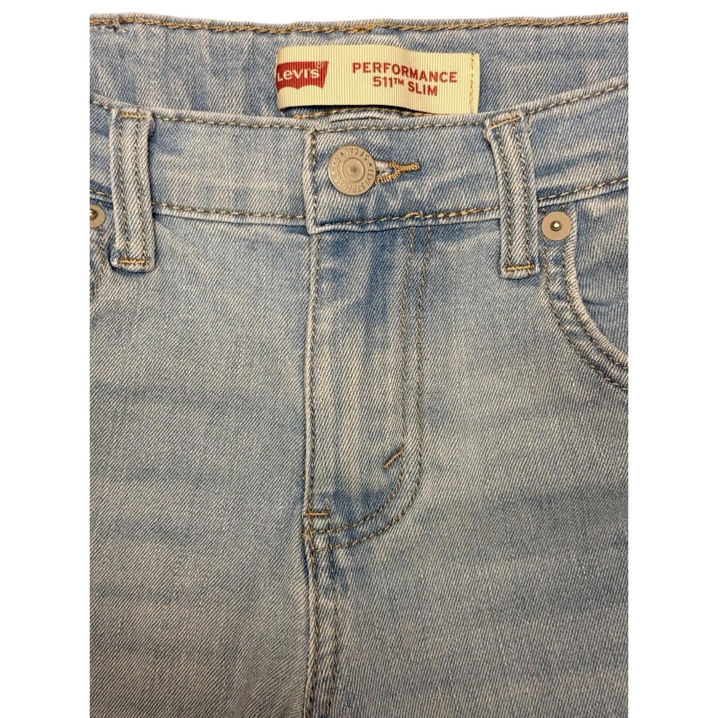 Levi’s 511 Performance Slim Jeans Boys 14 Regular W27 L29 Light Wash Jeans