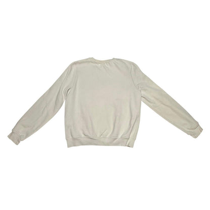 H&M Bisous Graphic Sweatshirt Small Cream Pullover Cozy Casual Streetwear Y2K