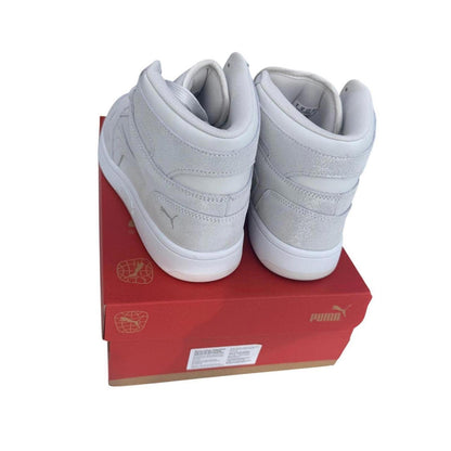 Puma High-Top Sneakers in Light Gray