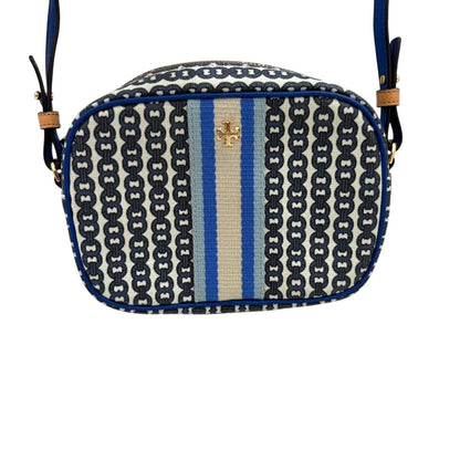 Tory burch blue and white
