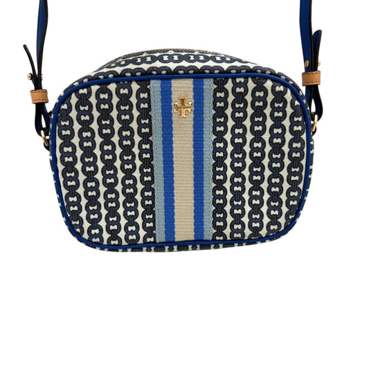 Tory burch blue and white