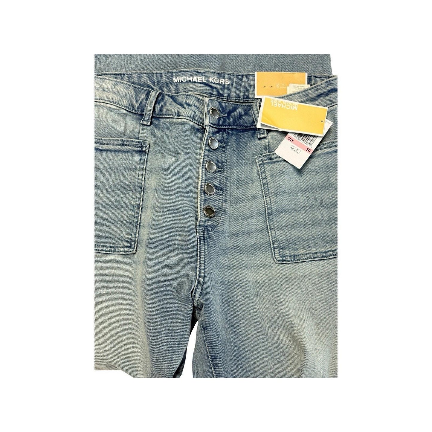 Michael Kors Women’s High Rise Button Fly Straight Leg Jeans Y2K Size 10 NWT
