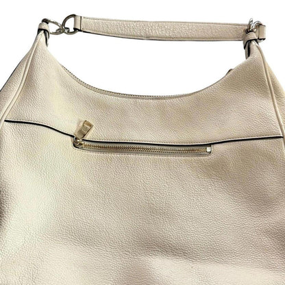Vintage Y2K COACH Cream Leather Shoulder Bag Hobo Purse Minimalist Quiet Luxury