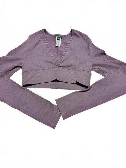 Wild Fable Lavender Purple Long Sleeve Crop Top Size S