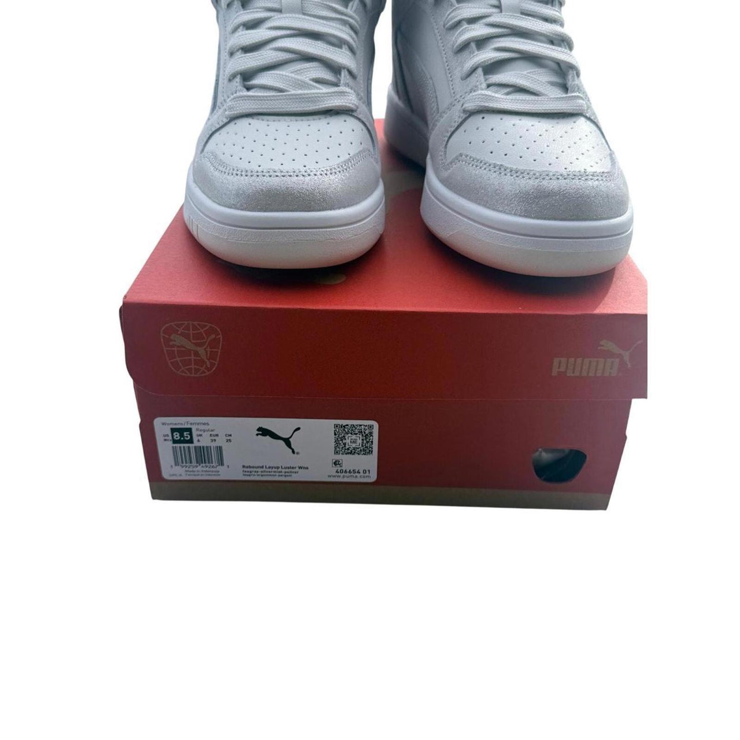 Puma High-Top Sneakers in Light Gray