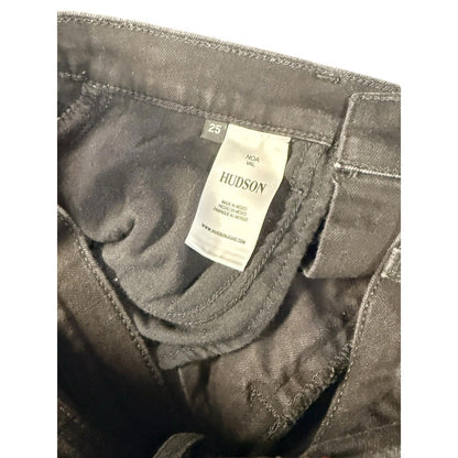 Hudson Women's Blue Jeans Size 25 Mid-Rise Bootcut Stretch Dark Wash Denim Pants