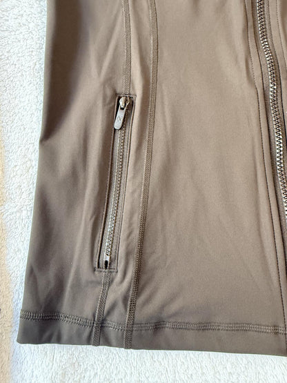 Lululemon Brown Matching Activewear Set Zip Jacket and High-Waist Leggings Size