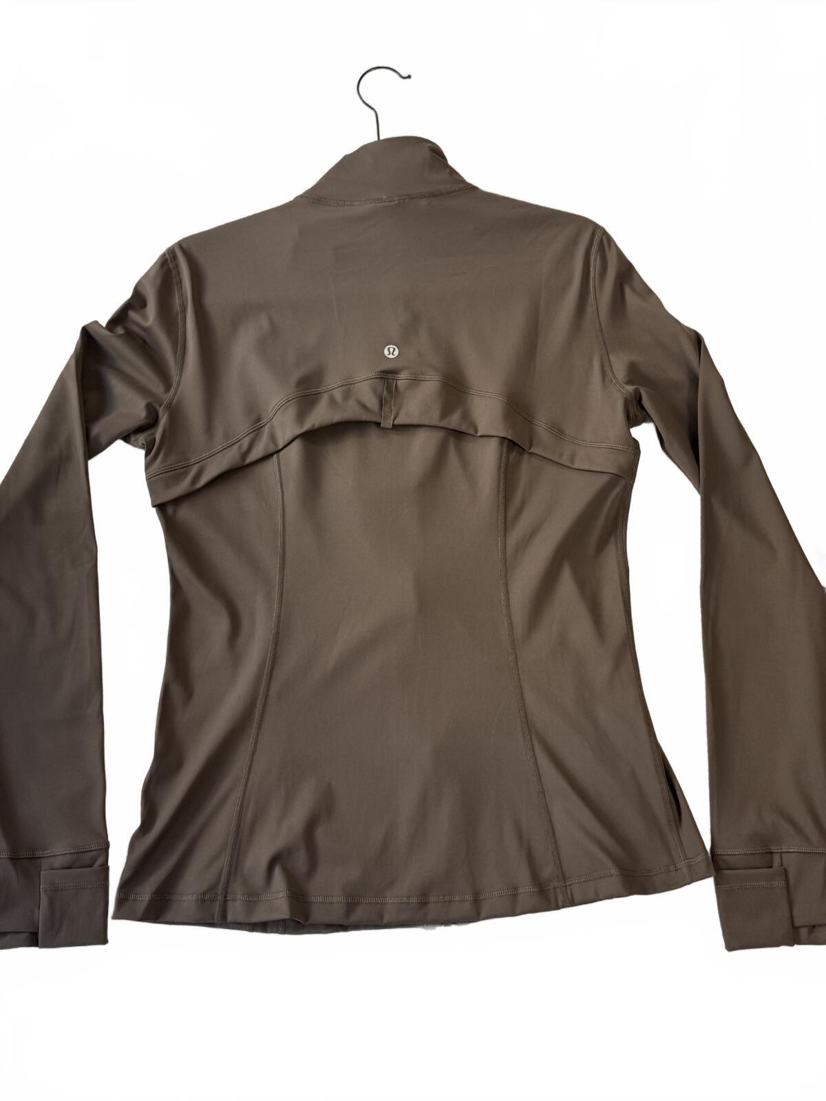 Lululemon Brown Matching Activewear Set Zip Jacket and High-Waist Leggings Size