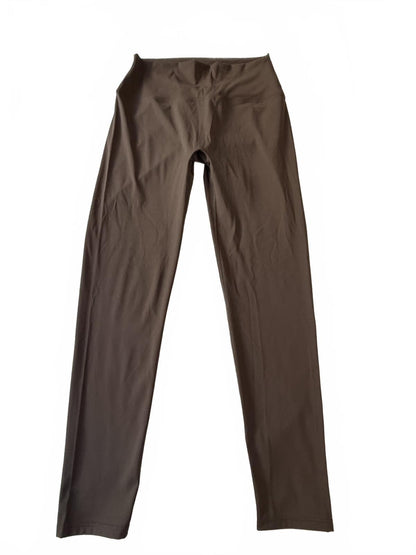 Lululemon Brown Matching Activewear Set Zip Jacket and High-Waist Leggings Size