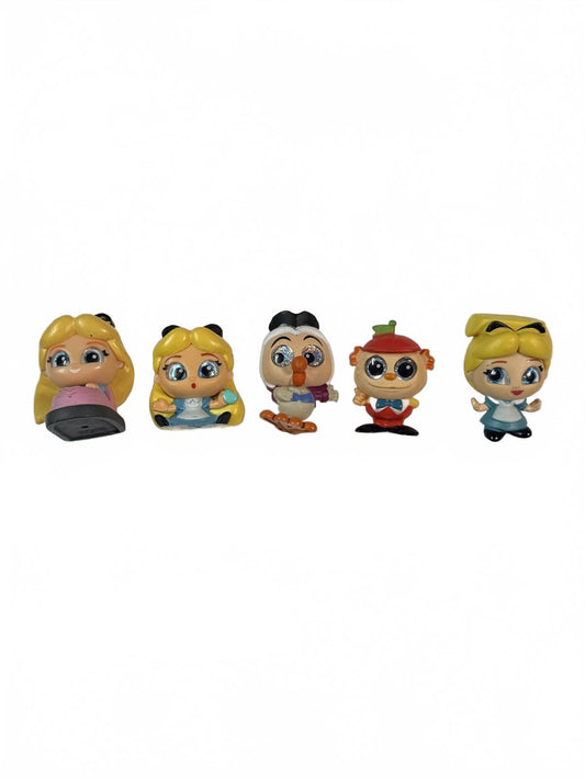 Disney Doorables Alice In Wonderland Lot of 5  Series 6 8 12 - Rare Dodo Tweedle