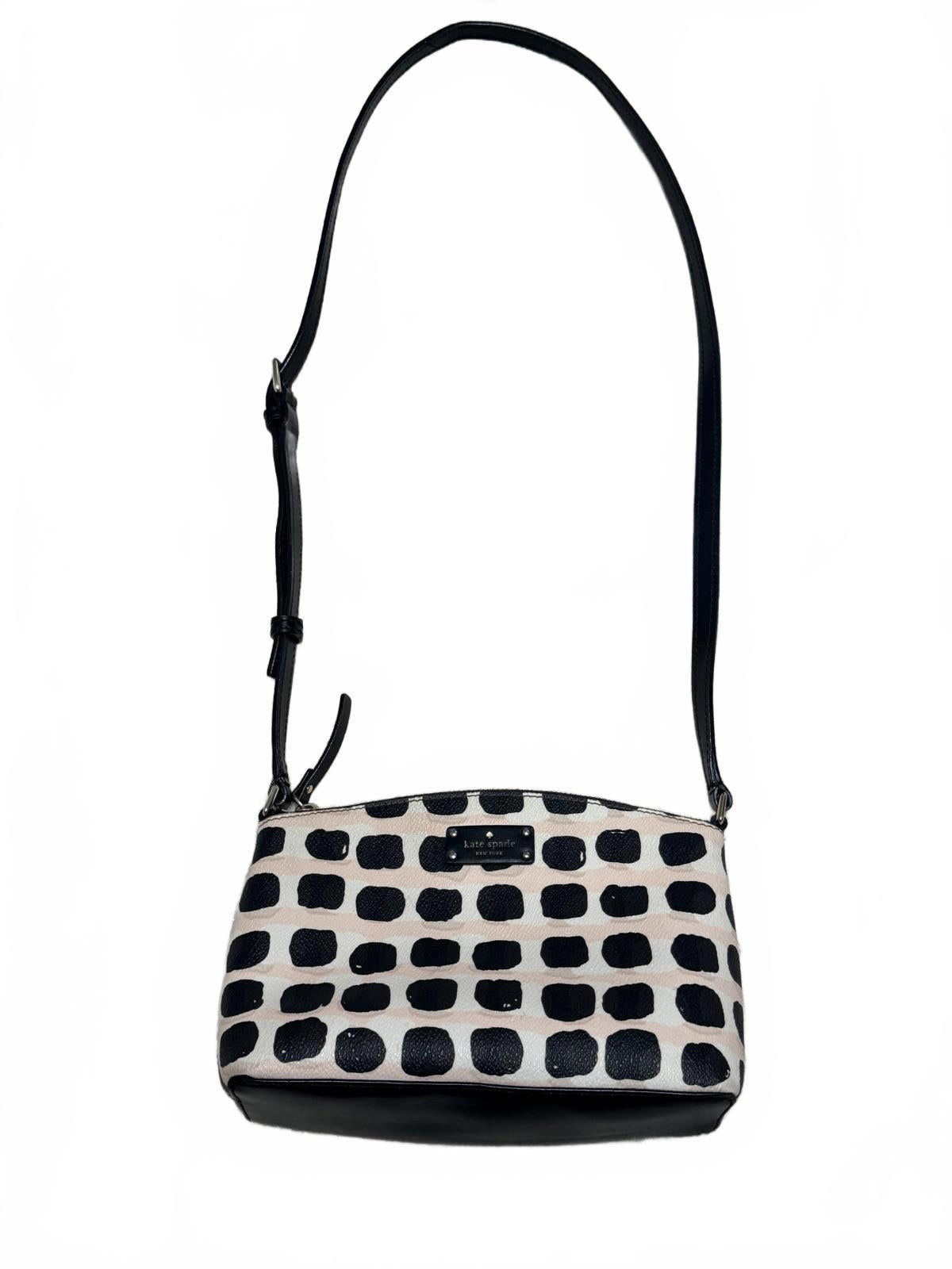 Kate Spade Black and White Polka Dot Crossbody Bag