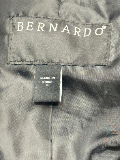 Bernardo Black Full Zip Bomber Jacket Utility Sleeve Pocket mens Size S