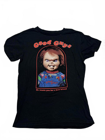 Chucky Good Guys Shirt Child's Play Horror Movie Graphic Tee Black Large