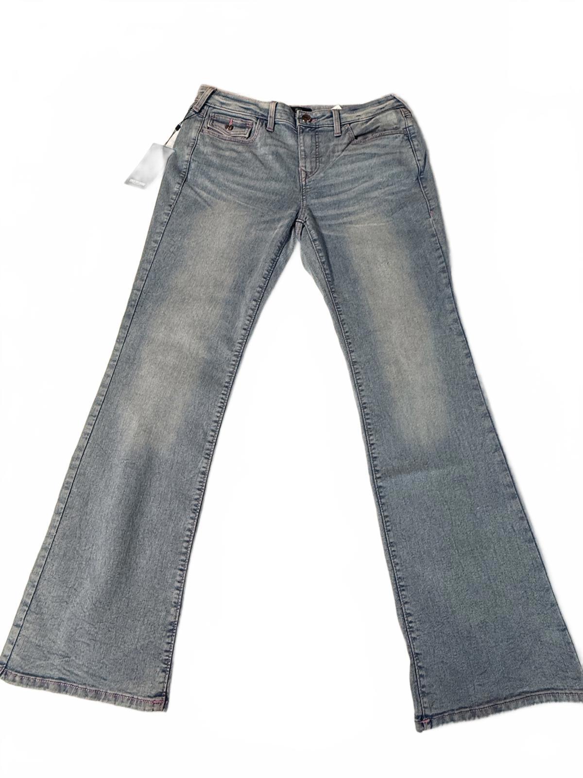 True Religion Becca Mid Rise Bootcut Jeans Flap Pocket Y2K Denim Blue 31
