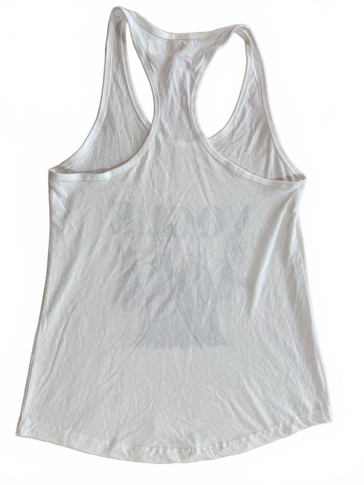 Next Level Ladies White Racerback Tank Top XL