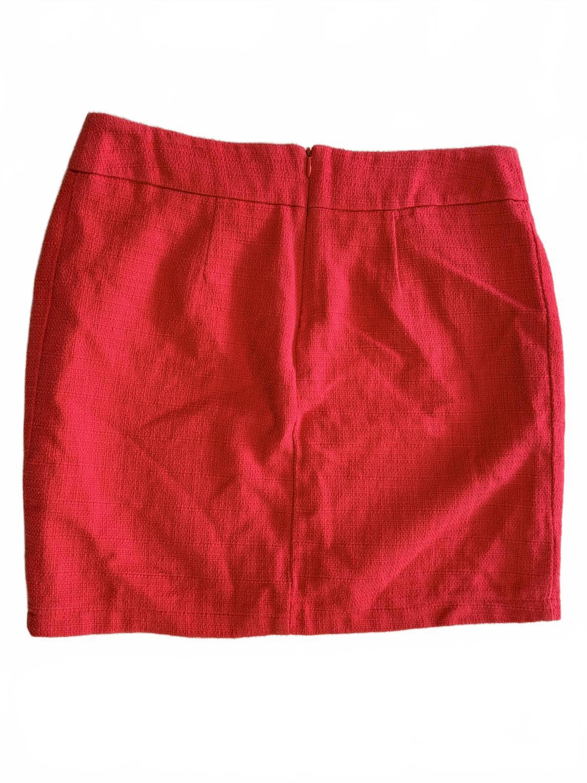 Mossimo Red Cotton Mini Skirt Size 6 Pencil Straight Holiday Coquette Core Chic