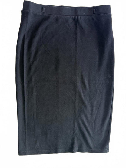 L.O.G.G. H&M Black Midi Pencil Skirt Size L 90s Minimalist Workwear M