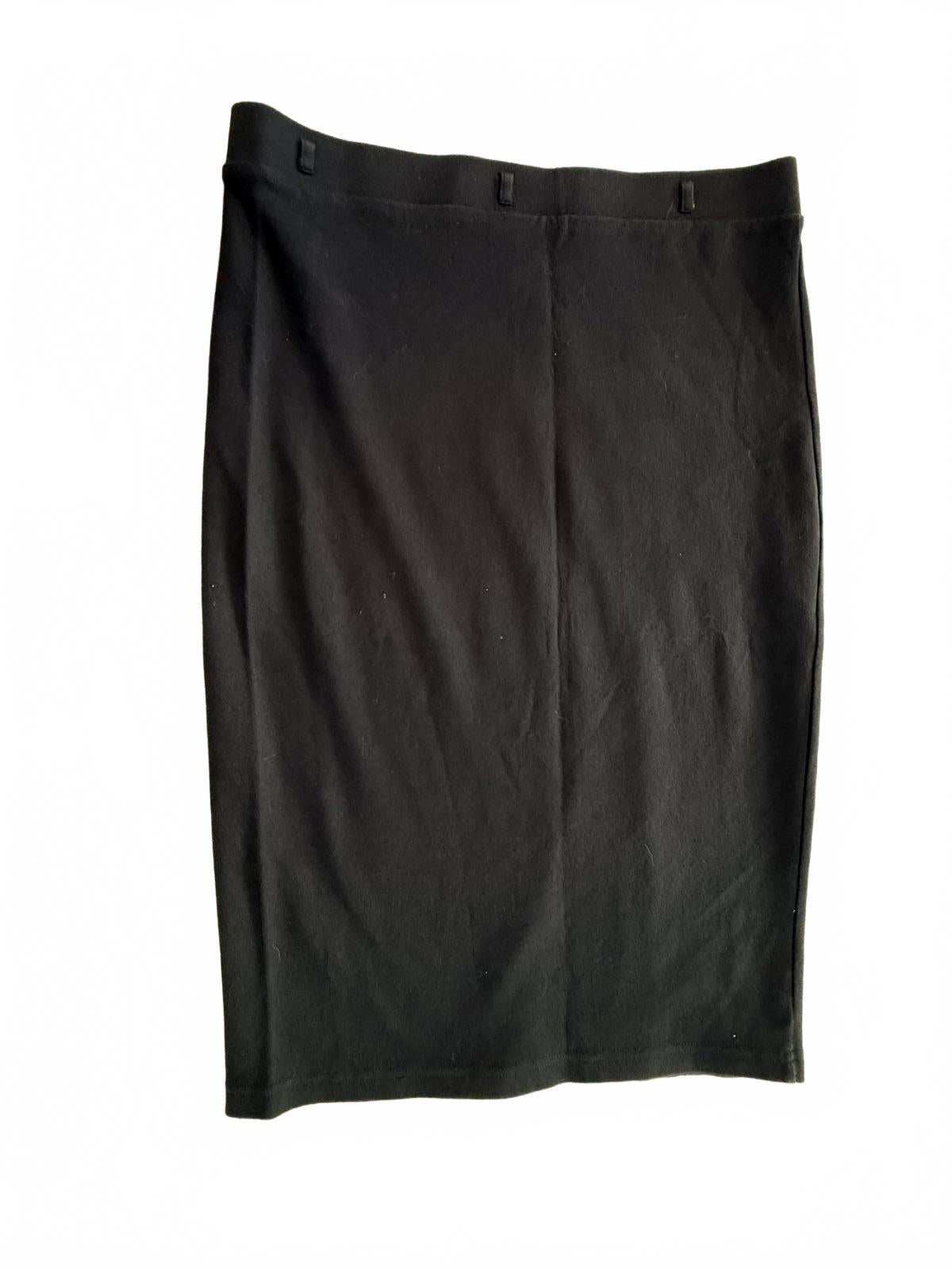 L.O.G.G. H&M Black Midi Pencil Skirt Size L 90s Minimalist Workwear M
