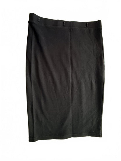 L.O.G.G. H&M Black Midi Pencil Skirt Size L 90s Minimalist Workwear M