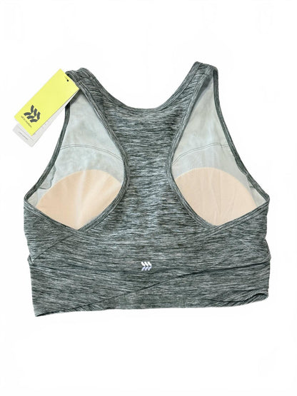 All in Motion Sports Bra NWT Women Seamless Racerback Grey Space Dye Yoga M L