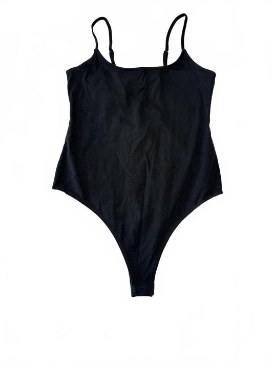 Wild Fable Black Lace Up Bodysuit Festival Grunge Goth Edgy Sleeveless Top M