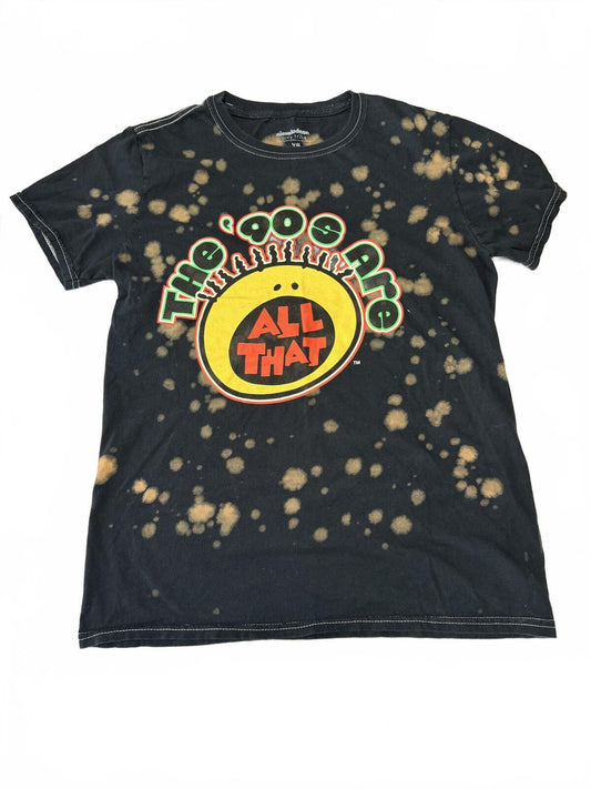 Vintage-Inspired "All That" Nickelodeon Bleach Wash Graphic Tee